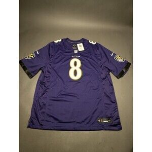Nike NFL On Field Engineered Baltimore Ravens 8 Lamar Jackson  - Purple XXL NWT